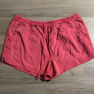 Time and Tru Women's Athletic Red Shorts